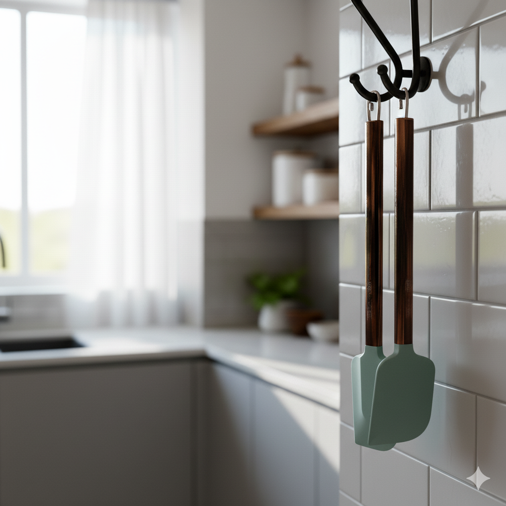 Silicone Spatula with Rose Gold Handle – Heat Resistant Baking & Cooking Tool