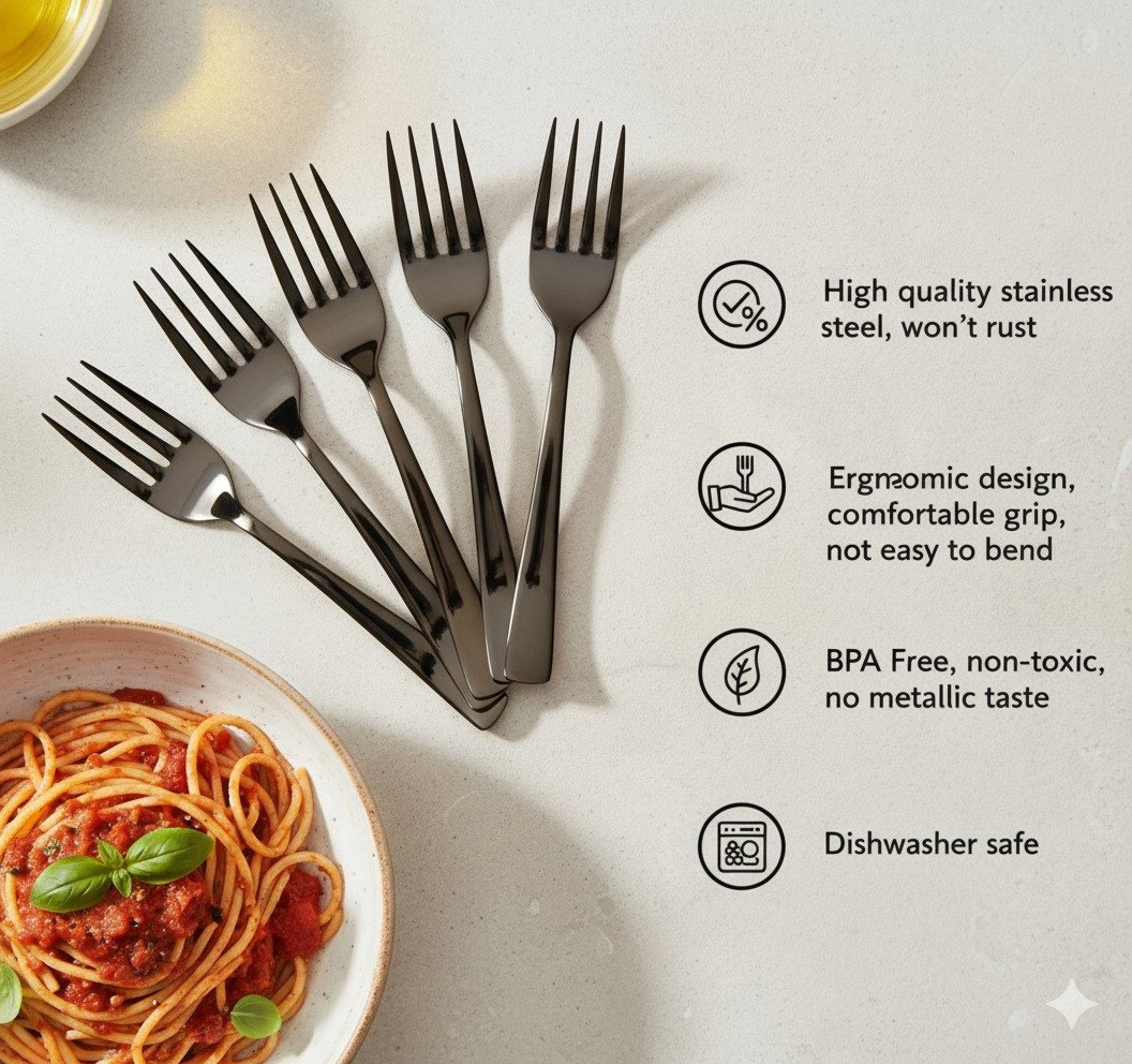 Rose Gold Stainless Steel Fork