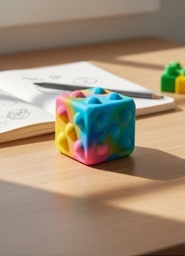 Pop It Fidget Cube for Kids & Adults