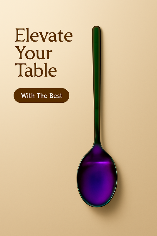 Stainless Steel Holo Spoon – Compact & Versatile Design