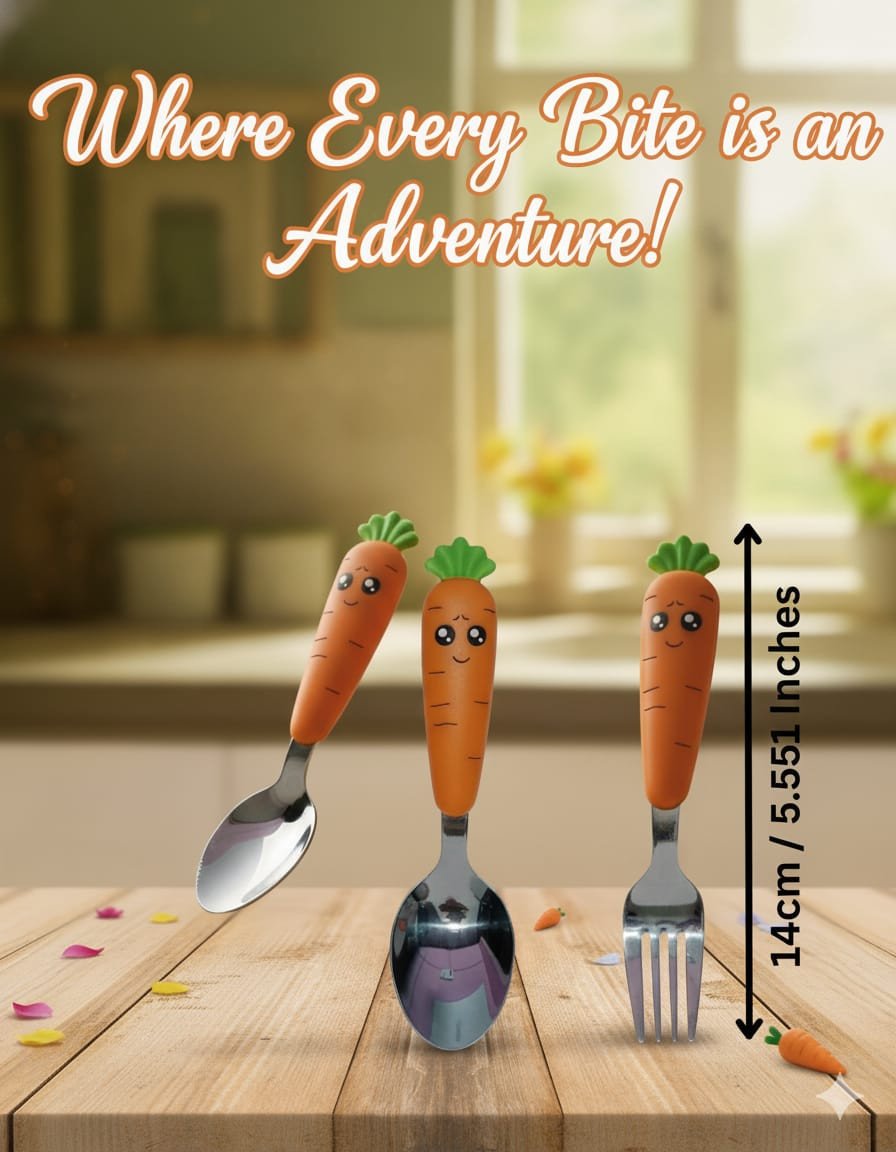 Carrot-Shaped Spoon – Fun & Functional Kitchen Accessory